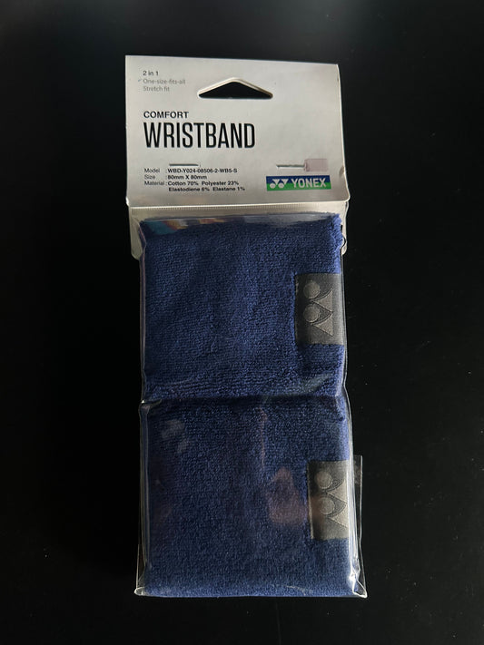 Yonex Comfort Wrist Band (2in1) (8x8cm) (Blue)