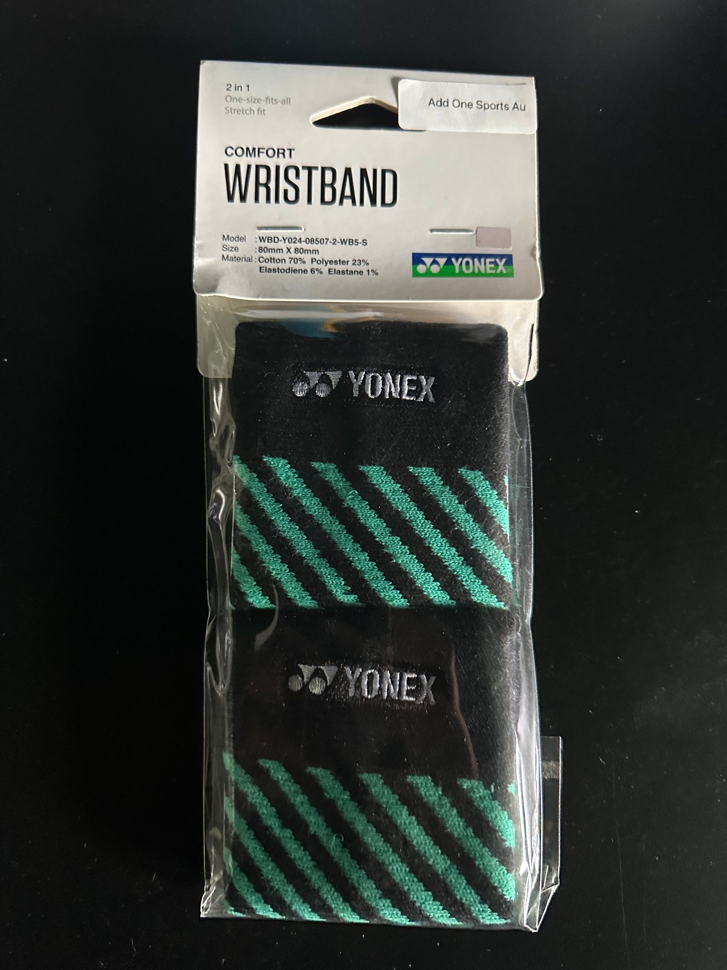 Yonex Comfort Wrist Band (2in1) (8x8cm) (Pool Green)