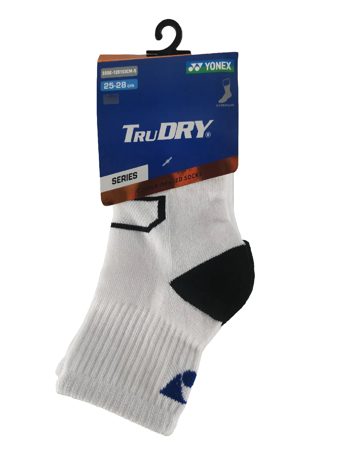 Yonex TruDRY Copper Infused Socks (3/4 Regular) (25-28cm)